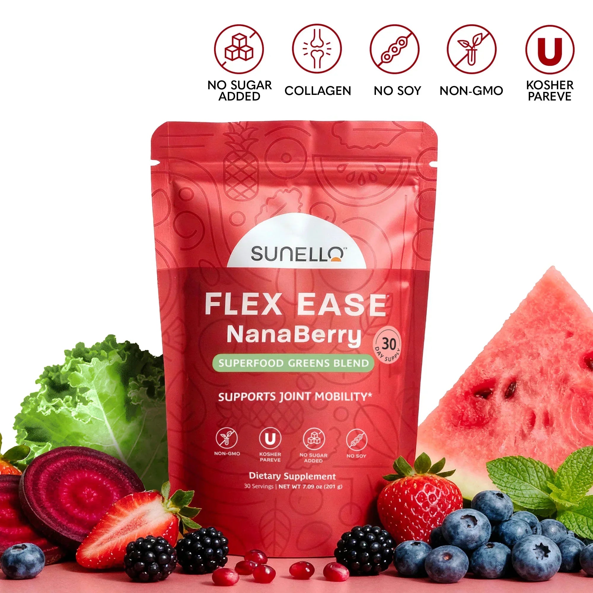 Flex Ease Collagen Powder Supplement for Joints | Sunello